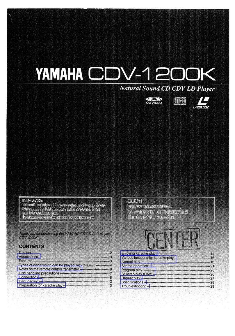 Yamaha CDV-1200K User manual