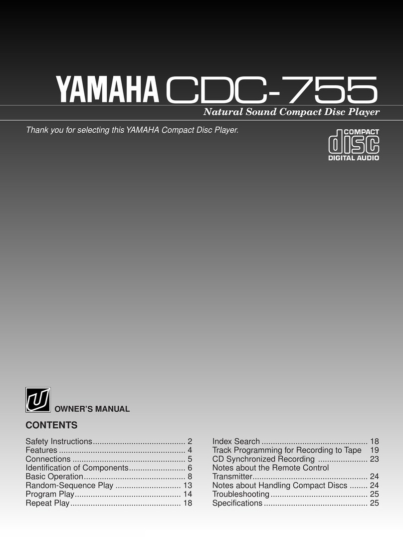 Yamaha CDC-755 User manual