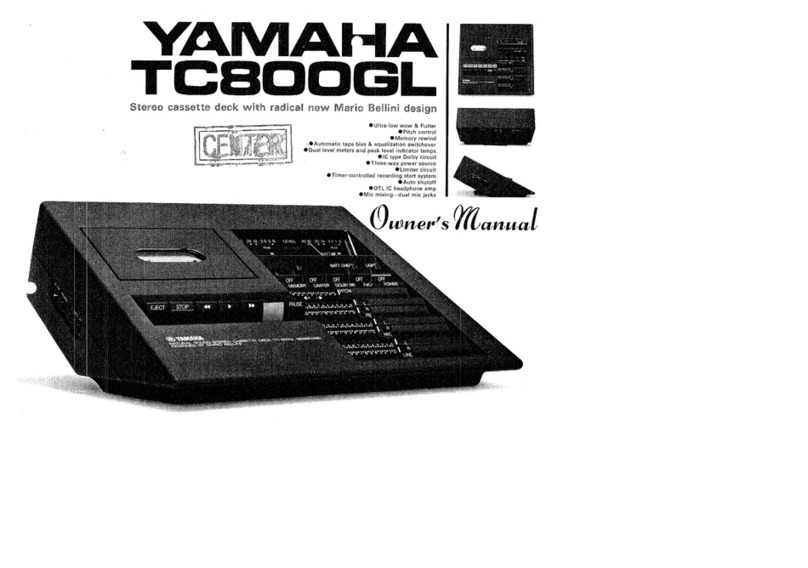 Yamaha TC800GL owner's manual