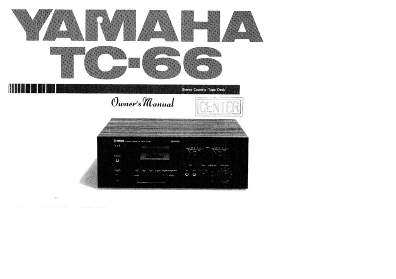 Yamaha TC-66 owner's manual