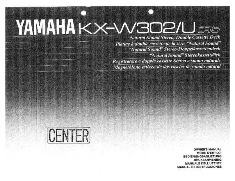 Yamaha KX-W302 User manual