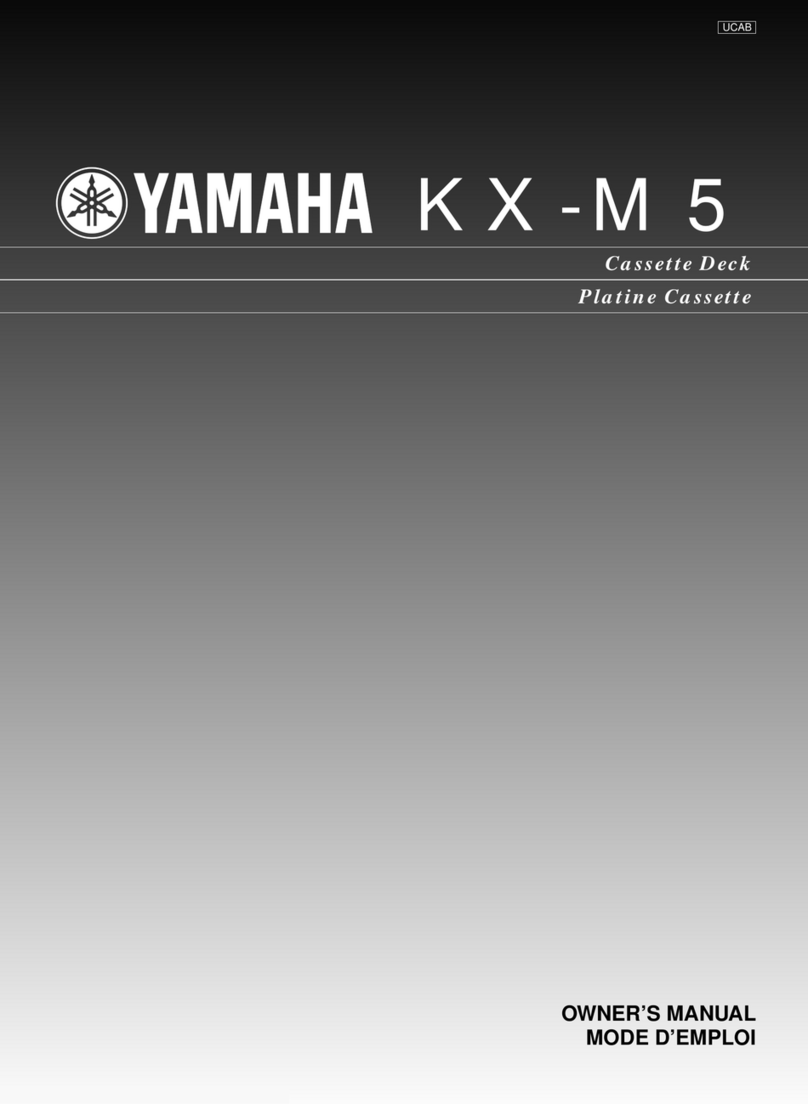 Yamaha KX-M5 owner's manual