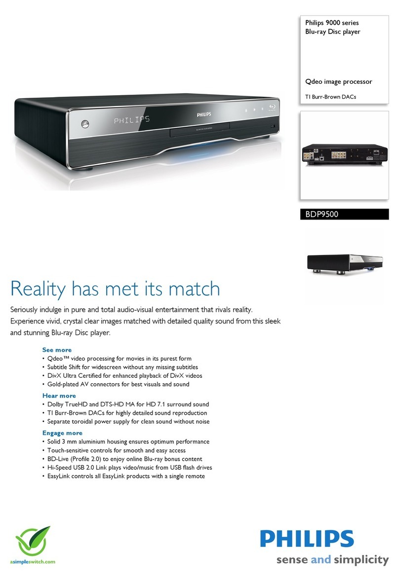 Philips BDP9500 User manual