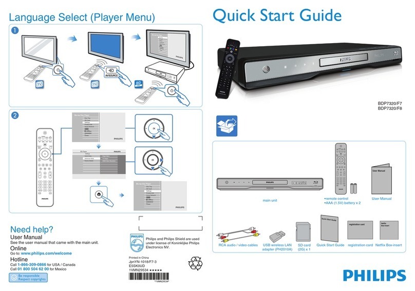 Philips BDP7320 User manual