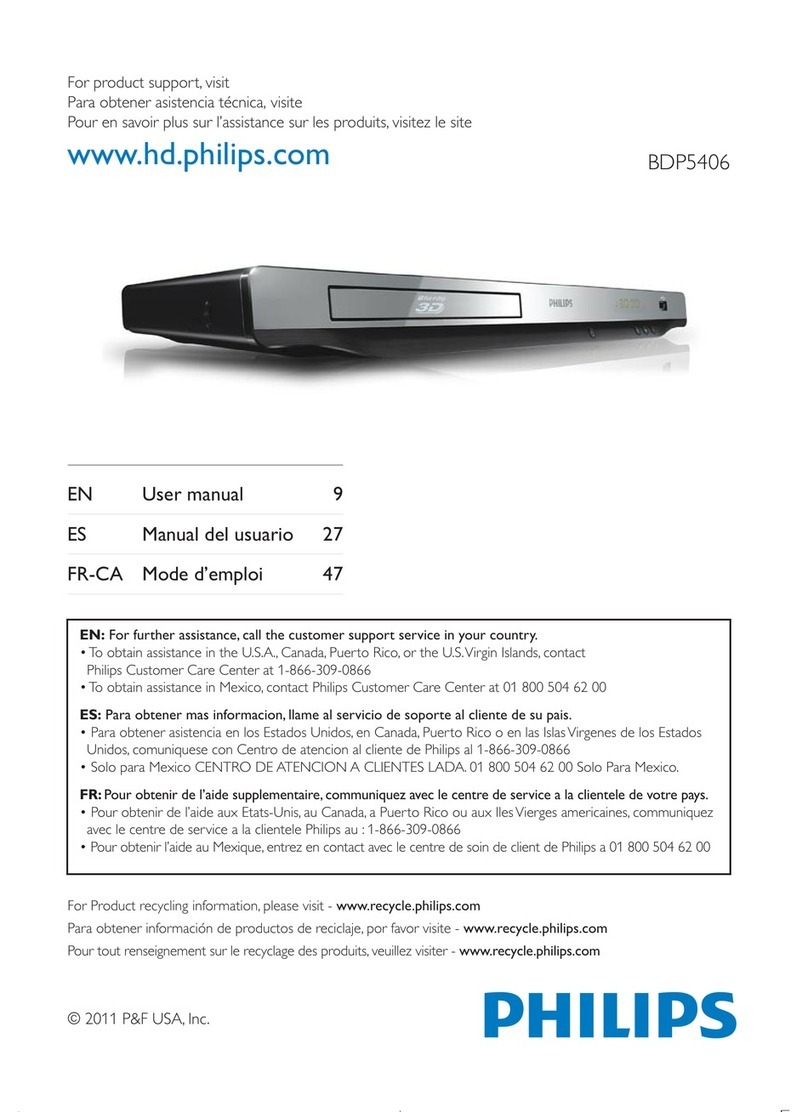 Philips BDP5406 user manual