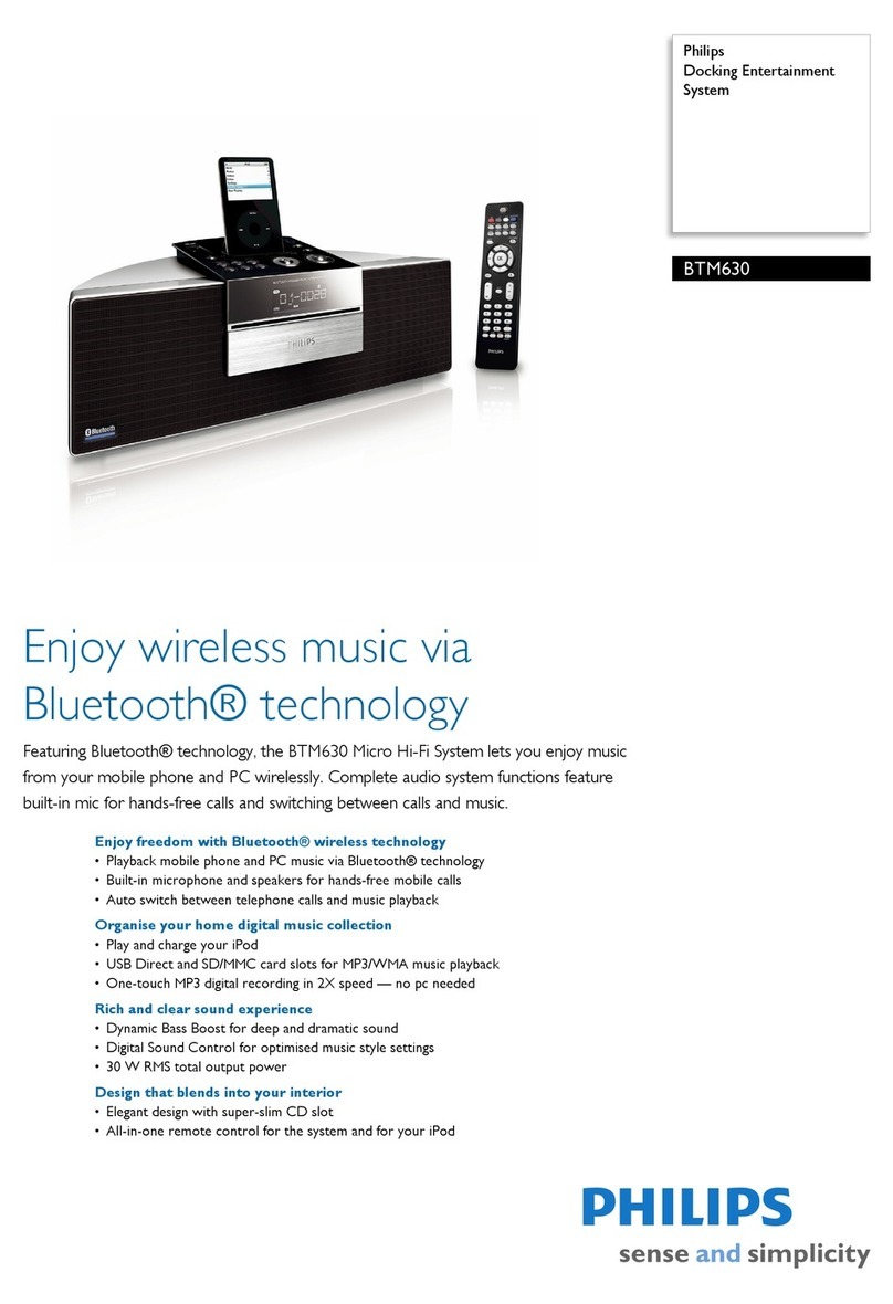 Philips BTM630 User manual Philips BTM630 User manual