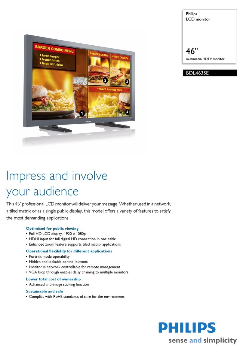 Philips BDL4635E User manual Philips BDL4635E User manual