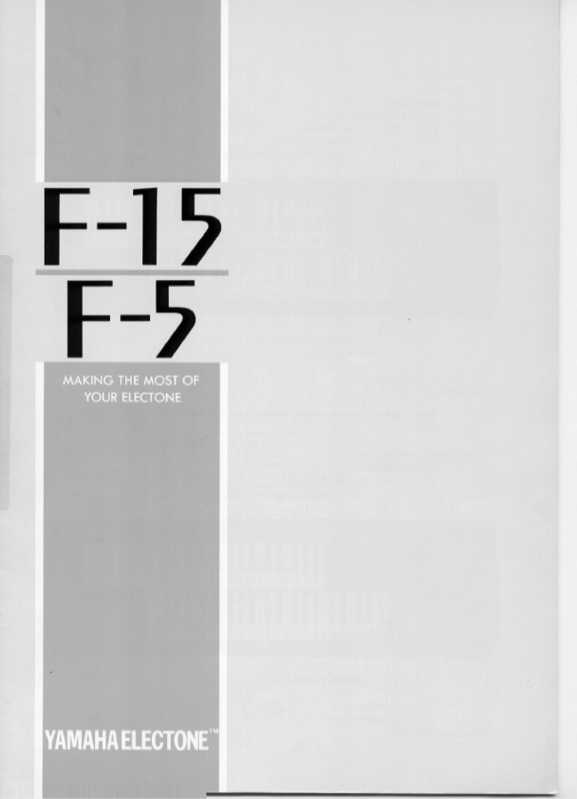 Yamaha Electone F-15 User manual