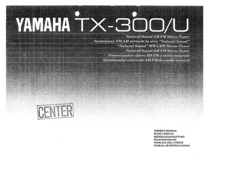 Yamaha TX-300 User manual