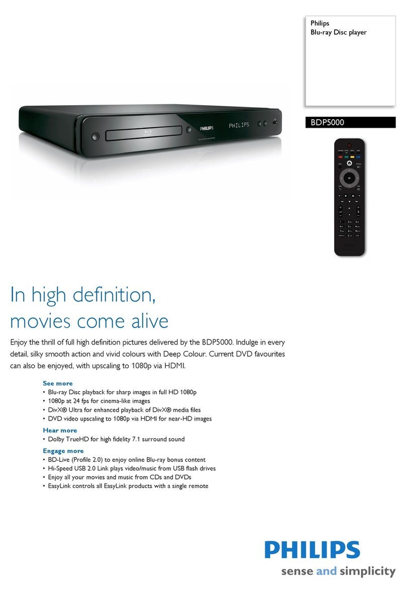 Philips BDP5000 User manual