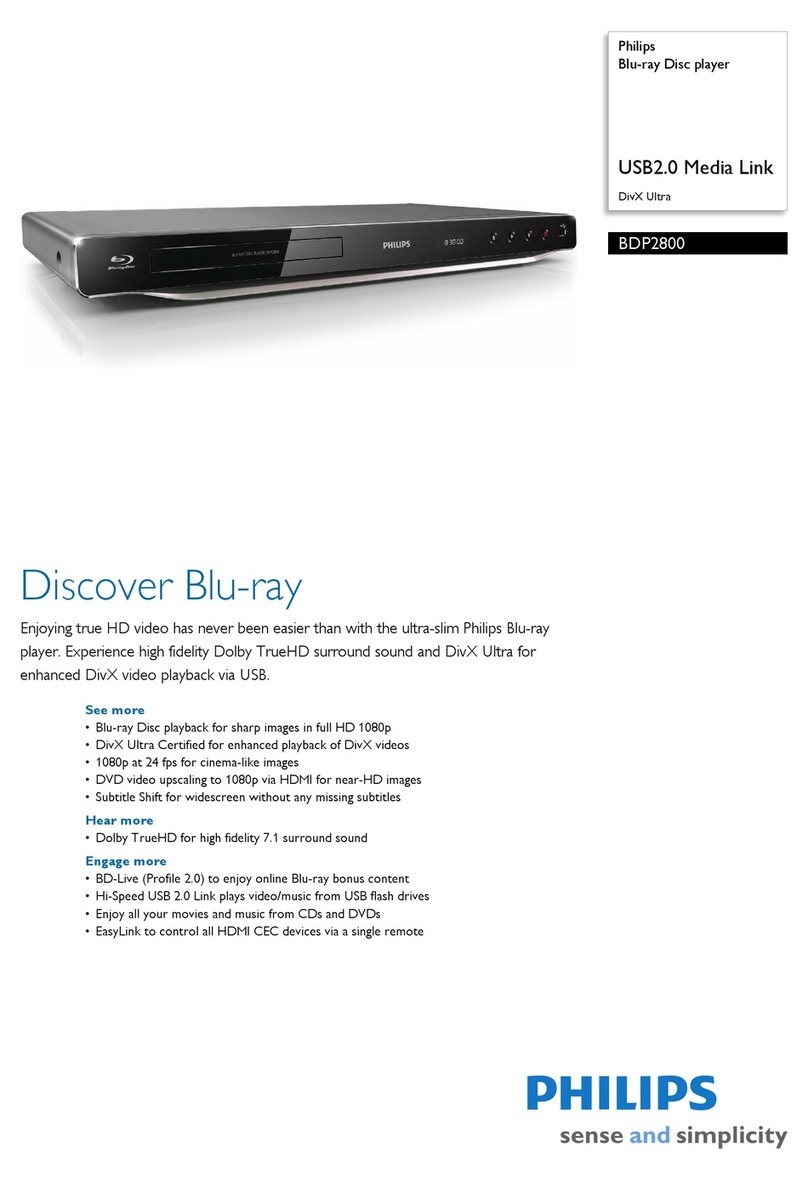 Philips BDP-2800 User manual