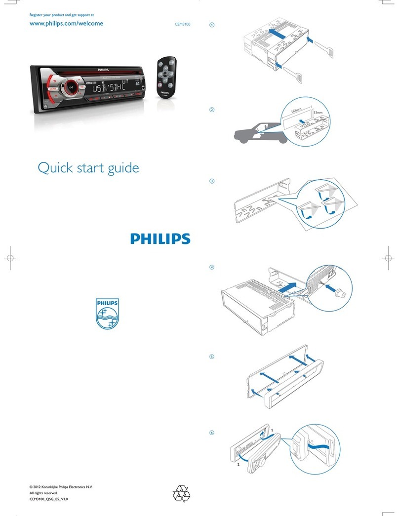Philips CarStudio CEM3100 quick start guide