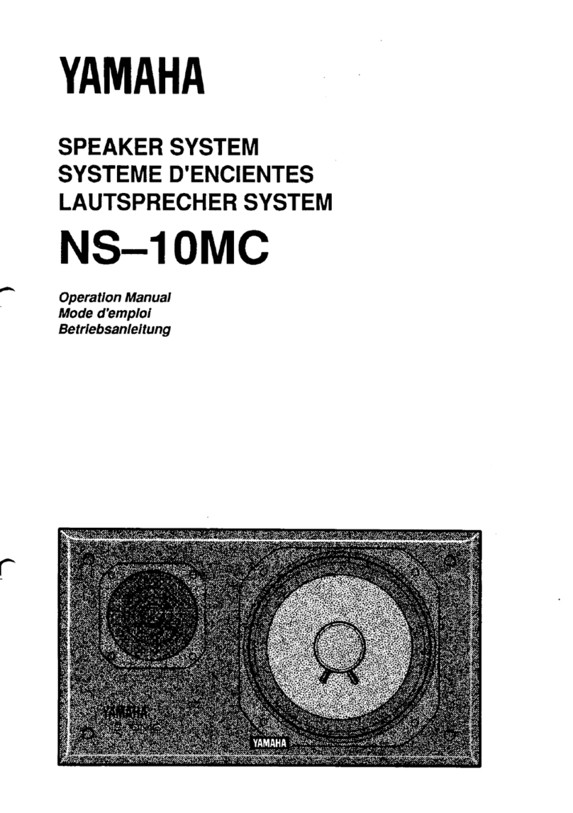 Yamaha NS-10MC User manual