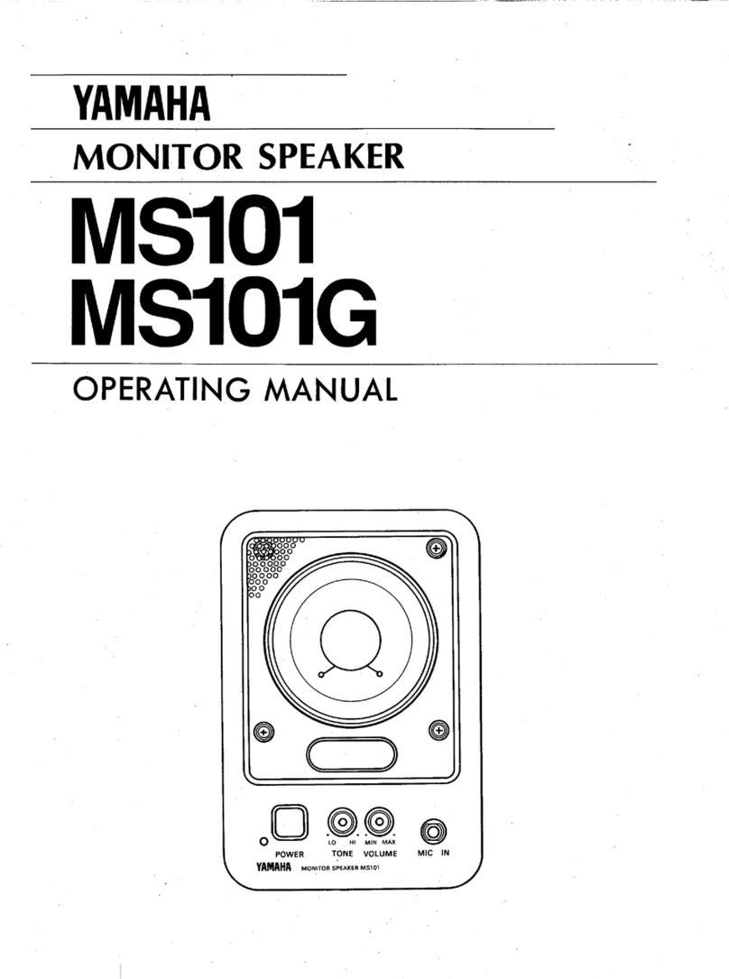 Yamaha MS101 User manual