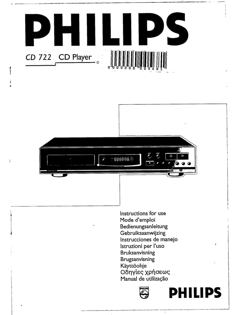 Philips CD722 User manual