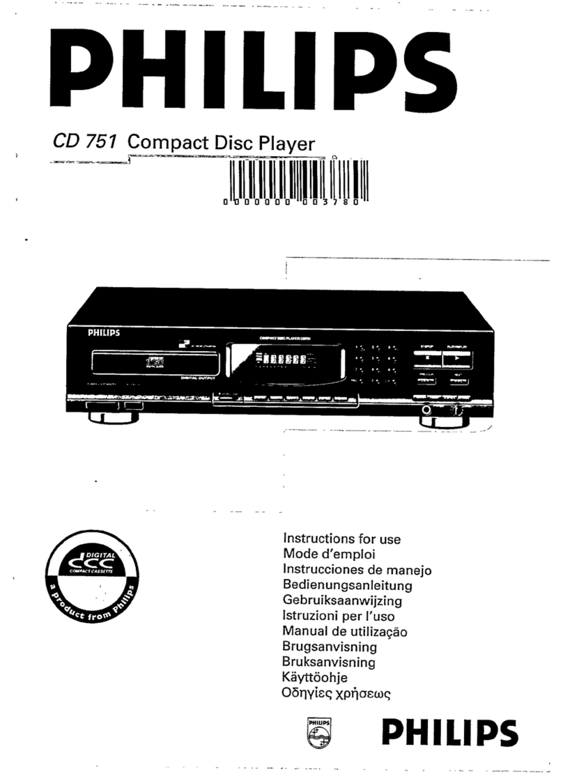 Philips CD751 Instructions for use