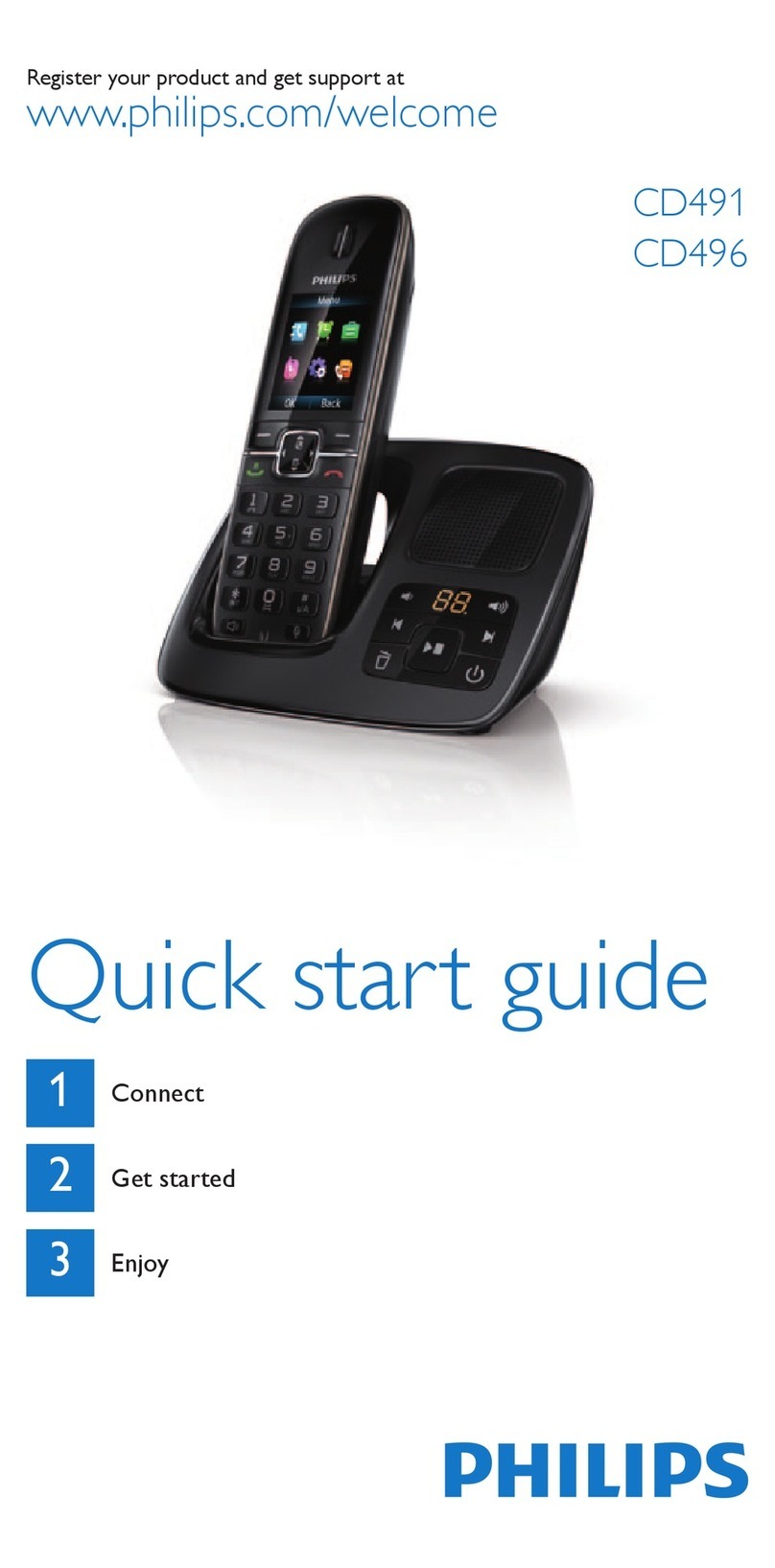 Philips CD4911B quick start guide