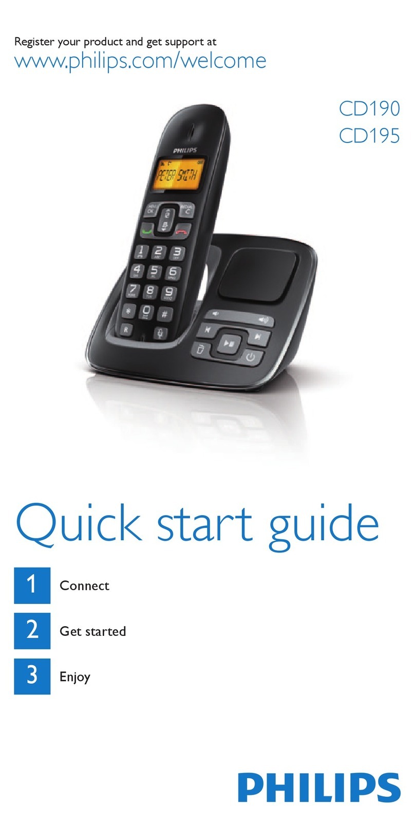 Philips CD1901WR quick start guide