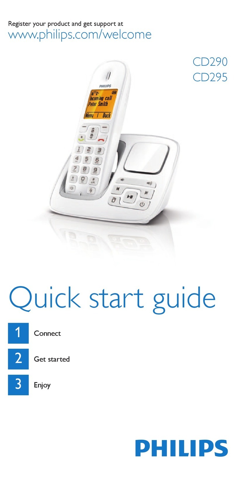 Philips CD 290 quick start guide