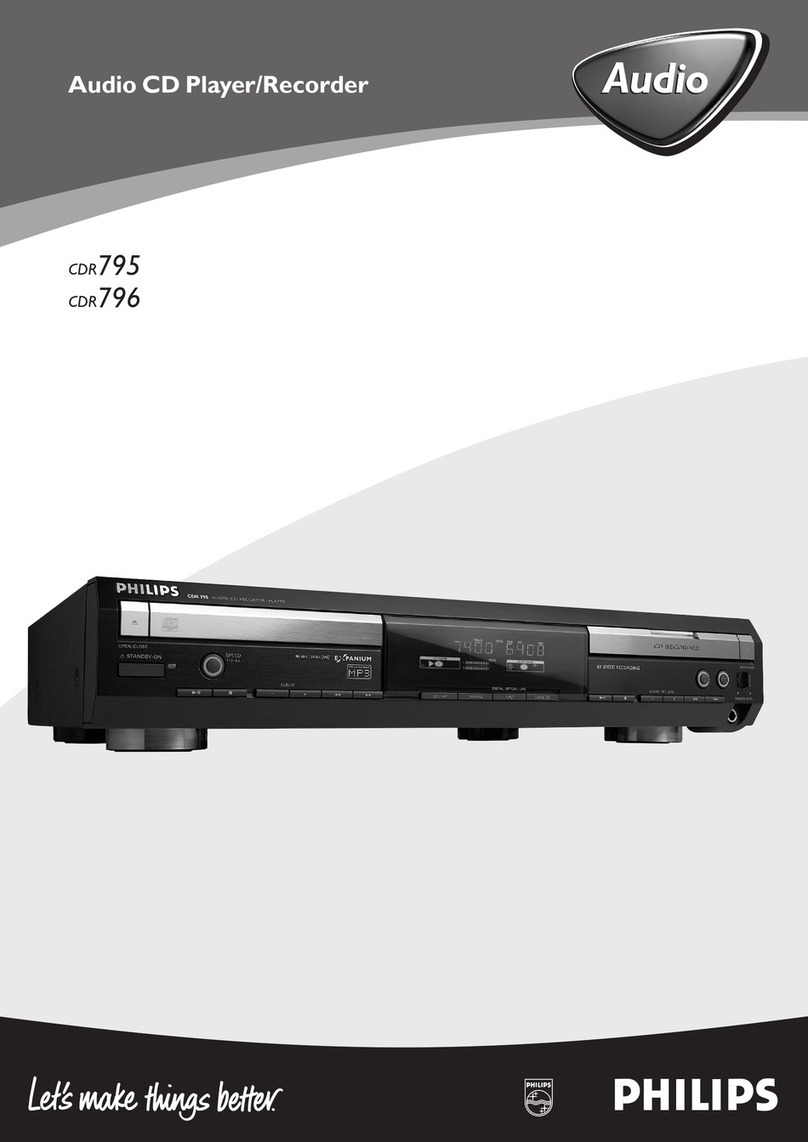 Philips CDR-795 User manual