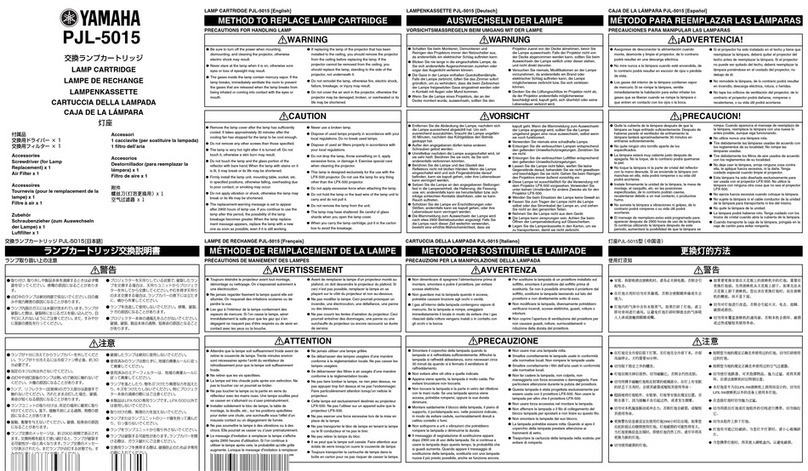 Yamaha PJL-5015 Parts list manual