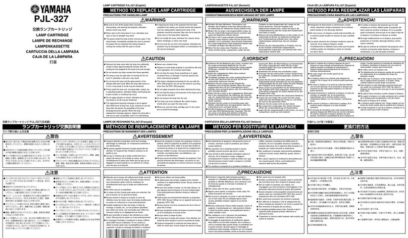 Yamaha PJL-327 Parts list manual