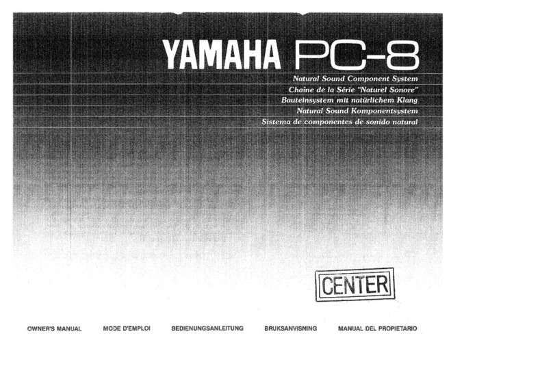Yamaha PC-8 owner's manual