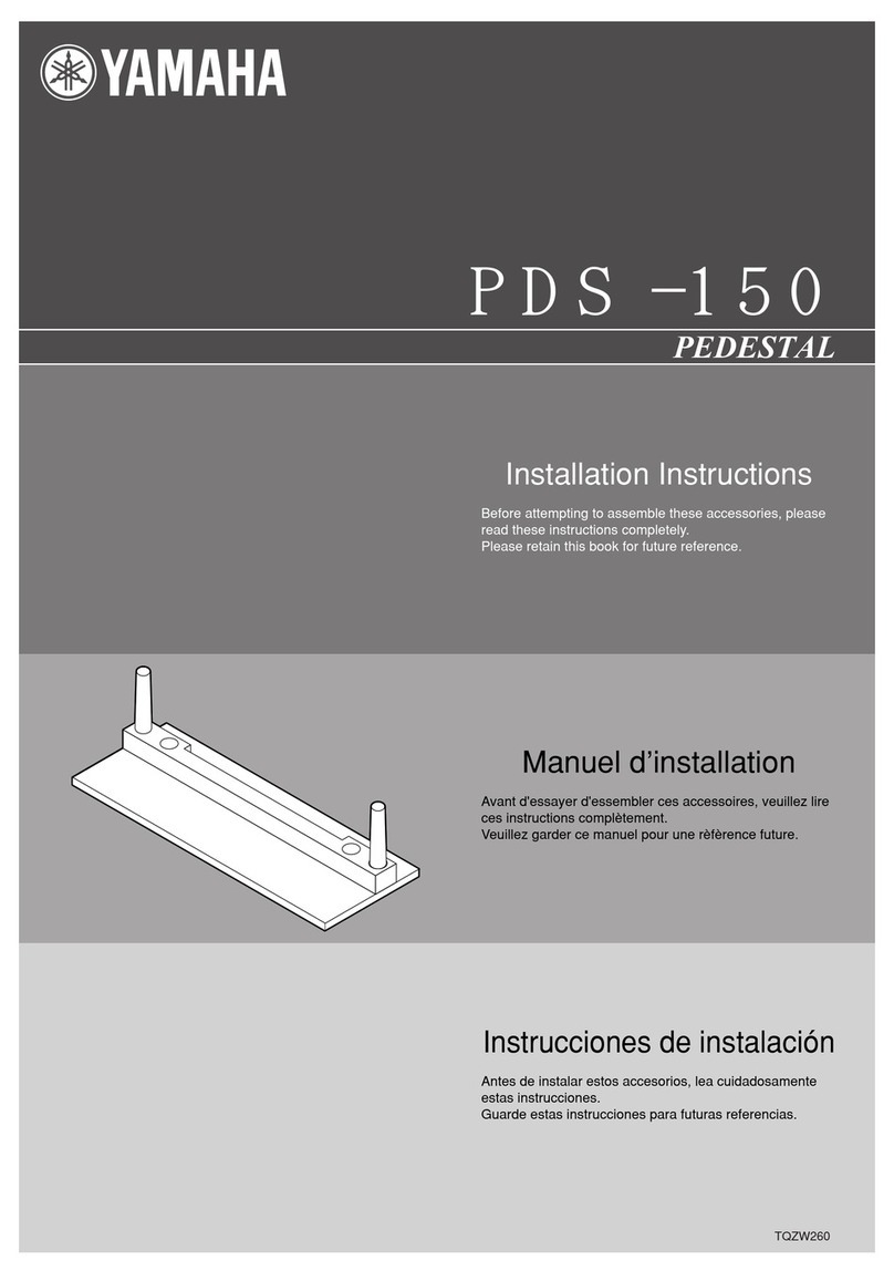 Yamaha PDS-150 installation instructions