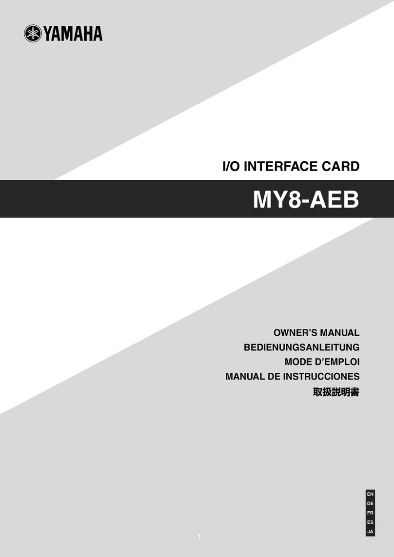 Yamaha MY8-AEB owner's manual