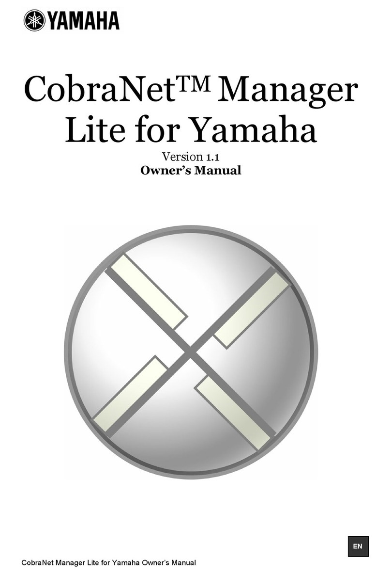 Yamaha CobraNet MY16-CII User manual Yamaha CobraNet MY16-CII User manual