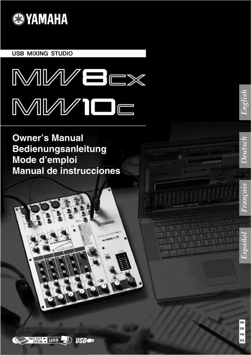 Yamaha MW10 User manual