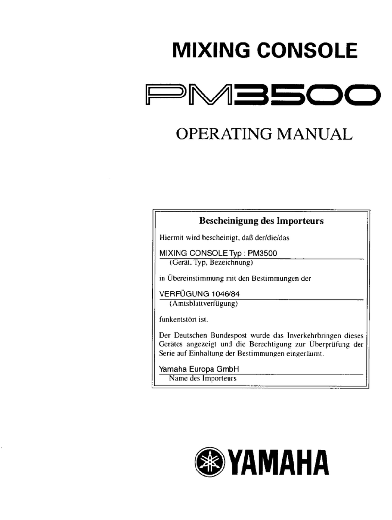 Yamaha PM3500 User manual
