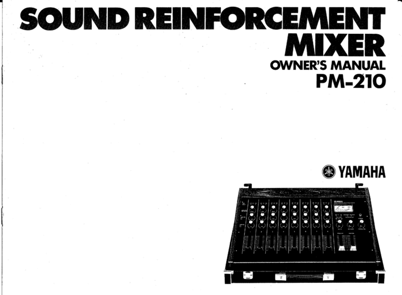Yamaha PM-210 User manual Yamaha PM-210 User manual