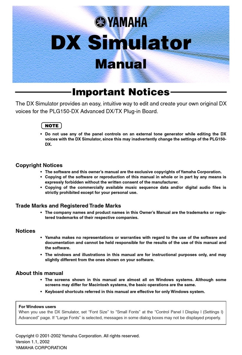 Yamaha PLG150-DX User manual