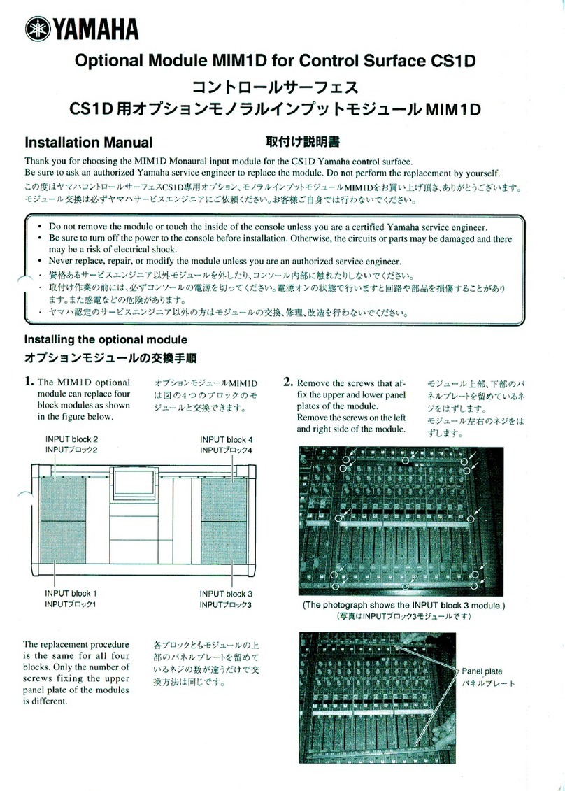 Yamaha MIM1D User manual