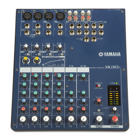 Yamaha MG102C - 10 Input Stereo Mixer owner's manual
