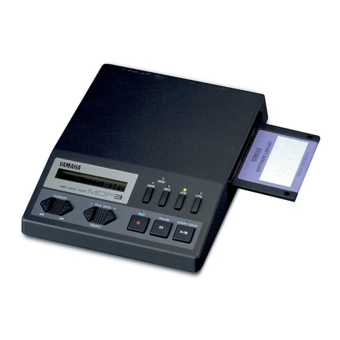 Yamaha MDF3 User manual
