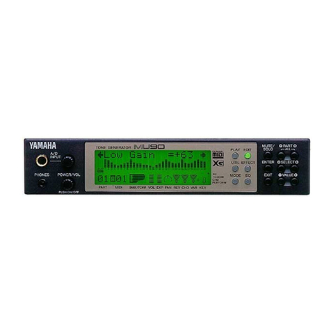 Yamaha MU90 User manual