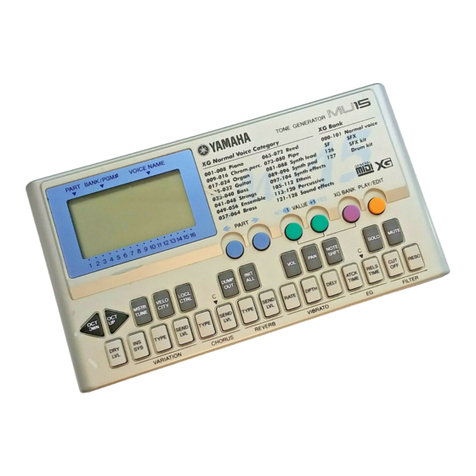 Yamaha MU15 User manual
