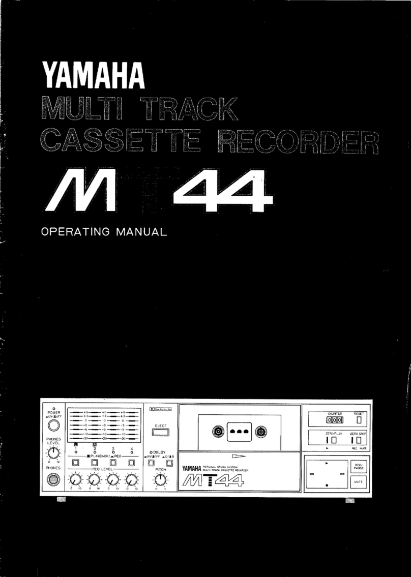 Yamaha MT44 User manual