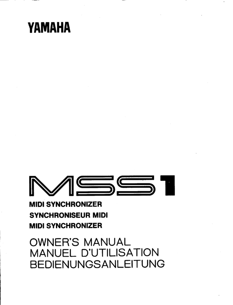 Yamaha MSS1 owner's manual