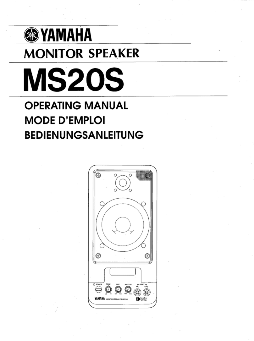 Yamaha MS20S Operation manual