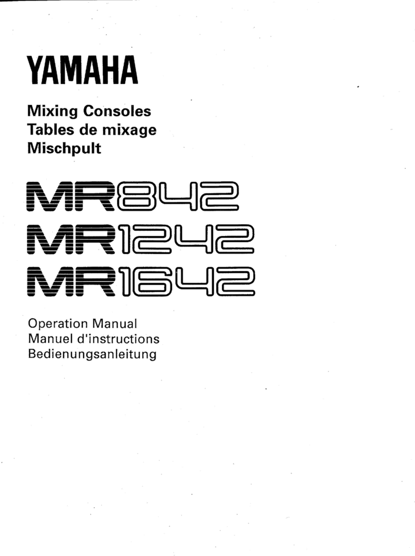 Yamaha MR1642 User manual