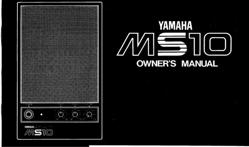 Yamaha MS10 owner's manual