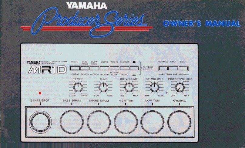 Yamaha MR10 User manual Yamaha MR10 User manual