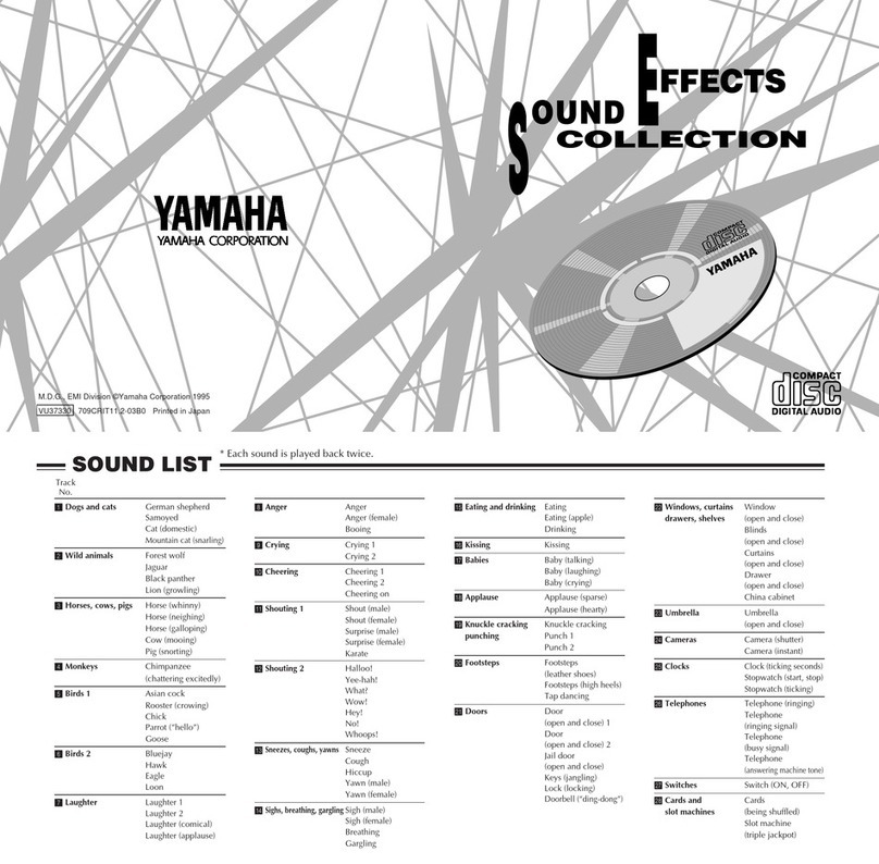 Yamaha SU-10 User manual