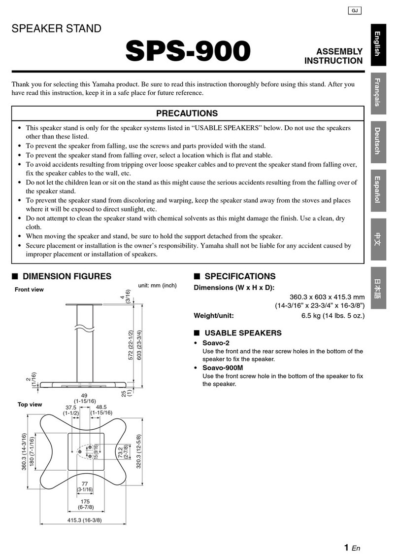 Yamaha SPS-900 Assembly instruction