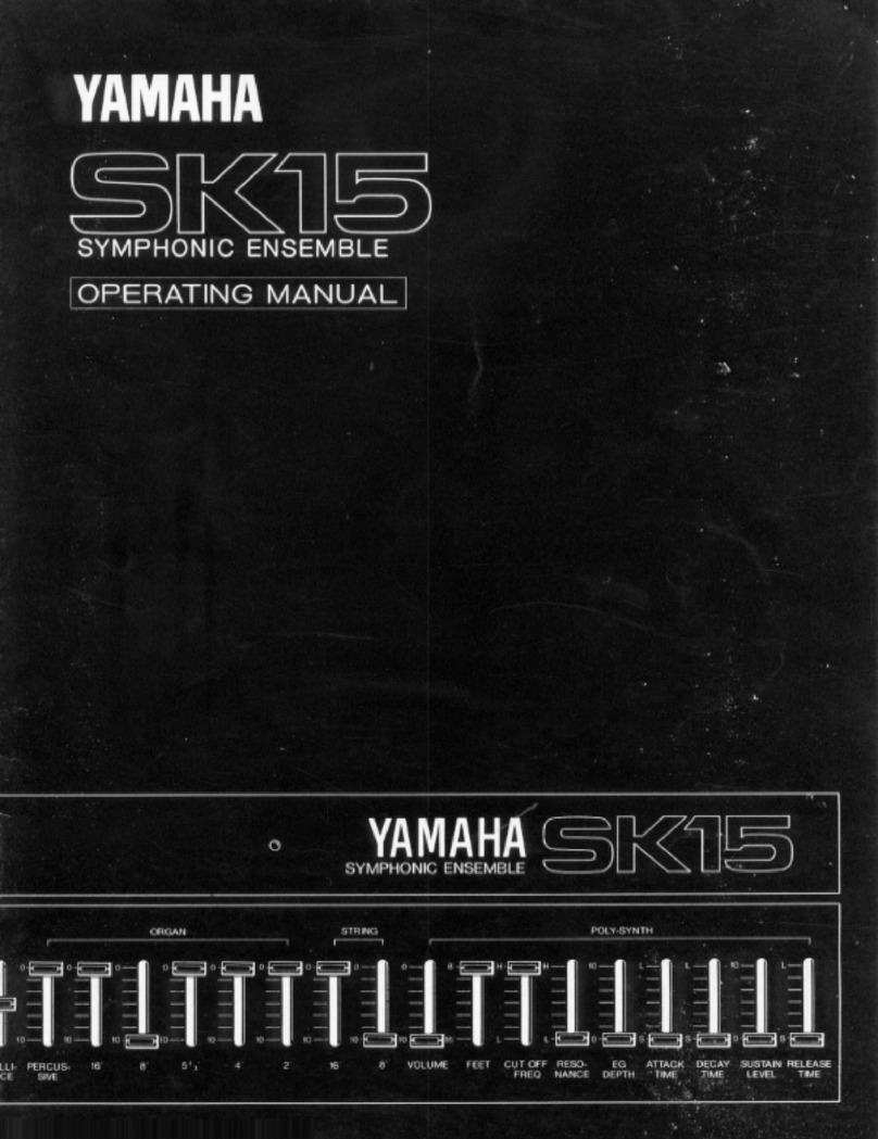 Yamaha SK-15 User manual