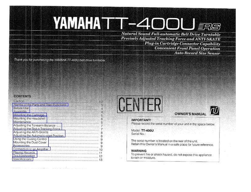 Yamaha TT-400 owner's manual