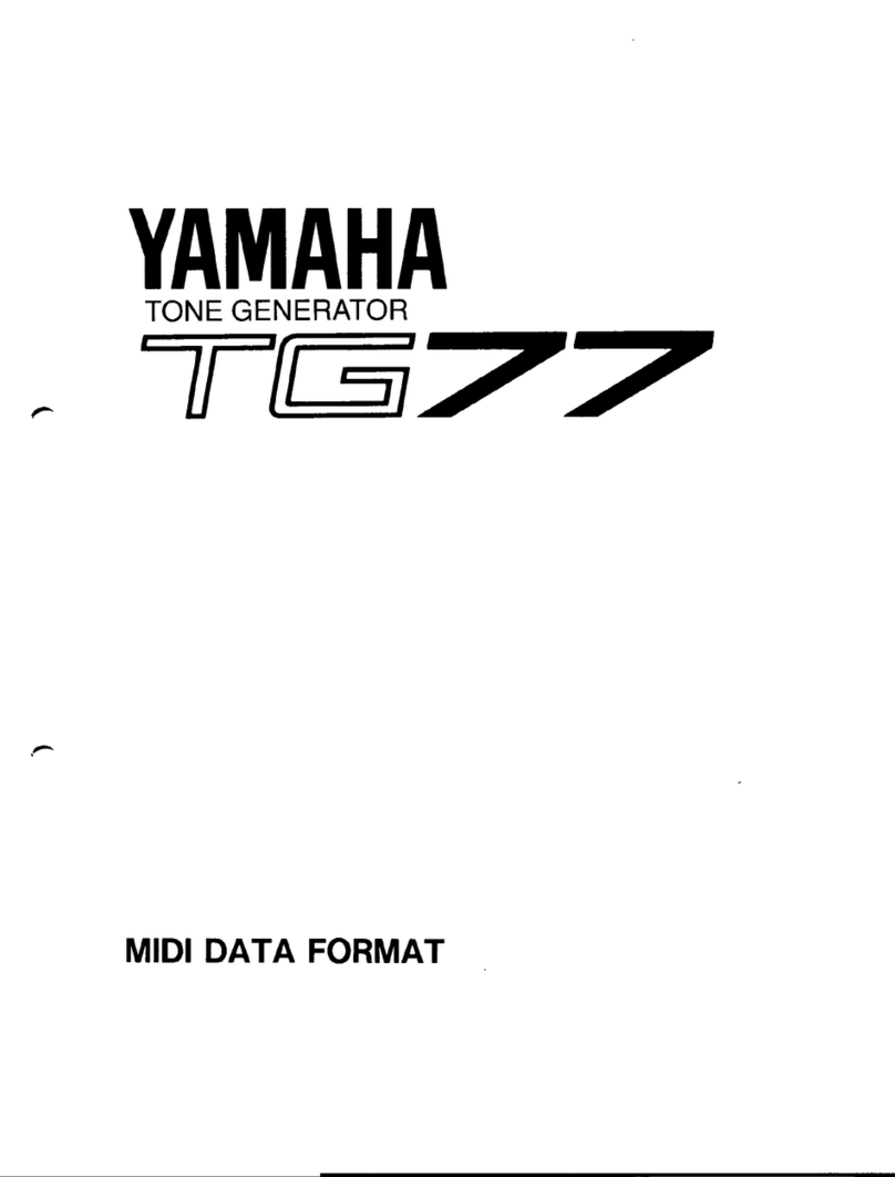 Yamaha TG77 User manual Yamaha TG77 User manual